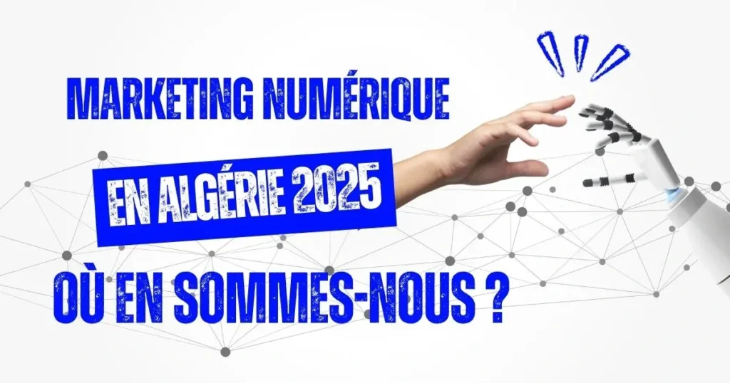 Concept visuel du marketing numérique avec des éléments technologiques et des icônes représentant des stratégies digitales