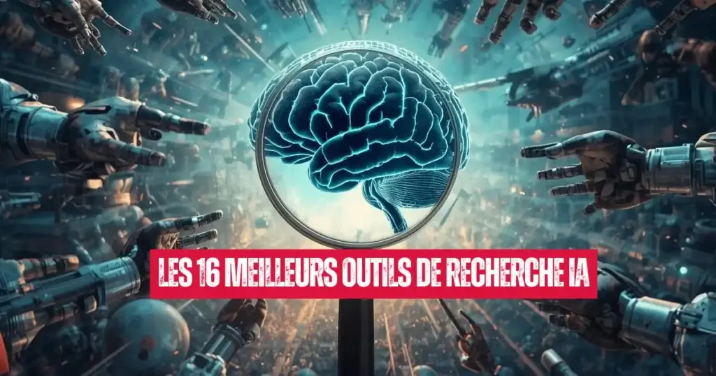 Entrepreneur algérien utilisant des outils de recherche IA sur laptop