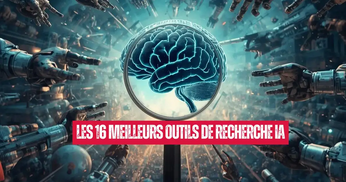 Entrepreneur algérien utilisant des outils de recherche IA sur laptop