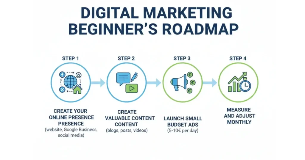 roadmap marketing digital debutants 2026