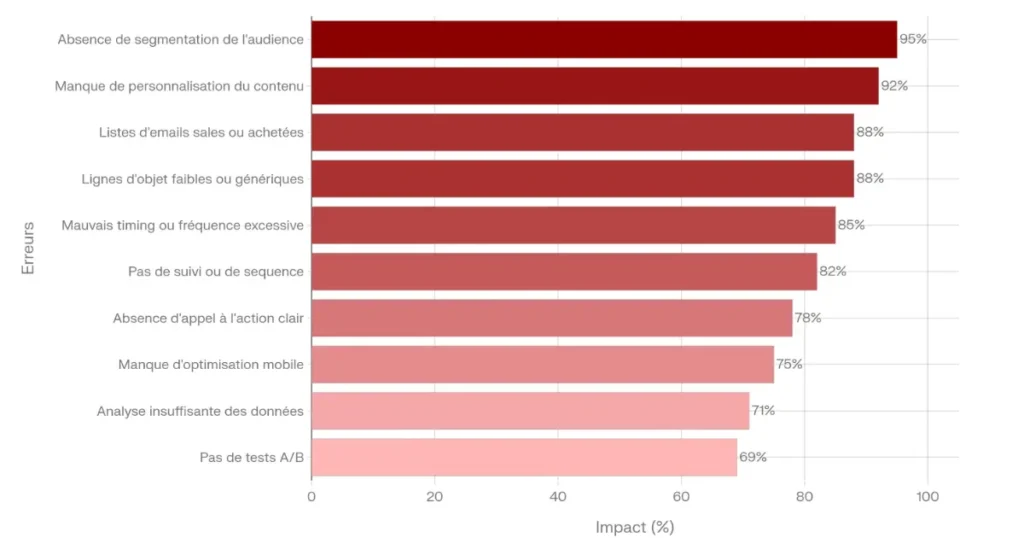 Les 10 erreurs email marketing qui sabotent les campagnes en 2026